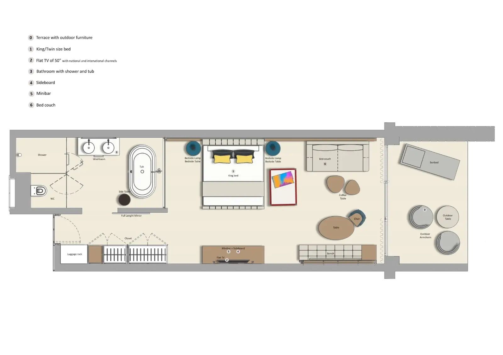 Family Selection at Grand Palladium Costa Mujeres Resort & Spa_Plano habitación Junior Suite