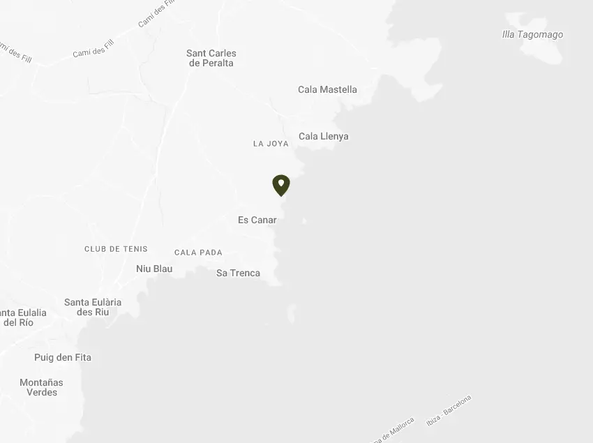 Mapa Bless Ibiza Cala Nova