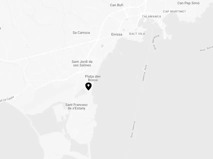 Mapa Grand Palladium Select Palace Ibiza