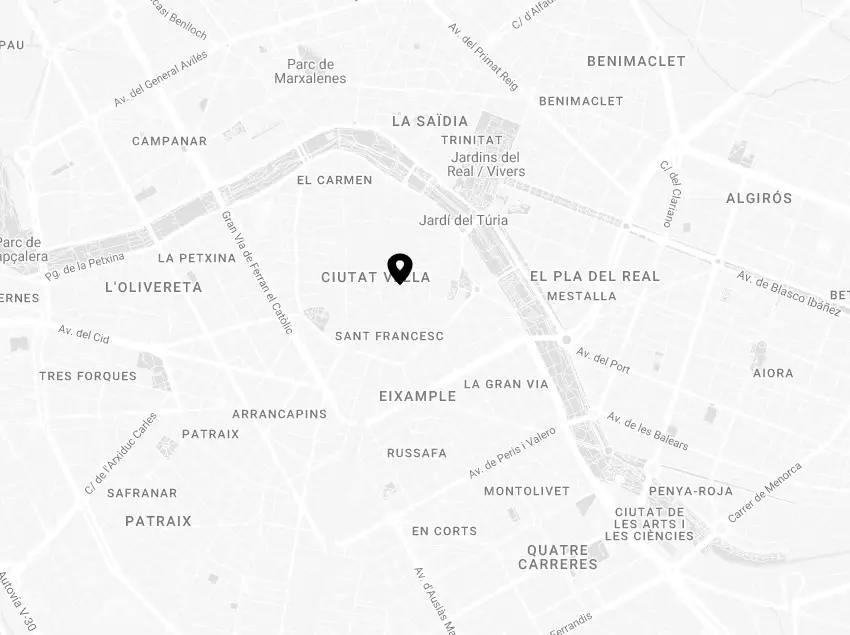 Mapa Only YOU Hotel Valencia