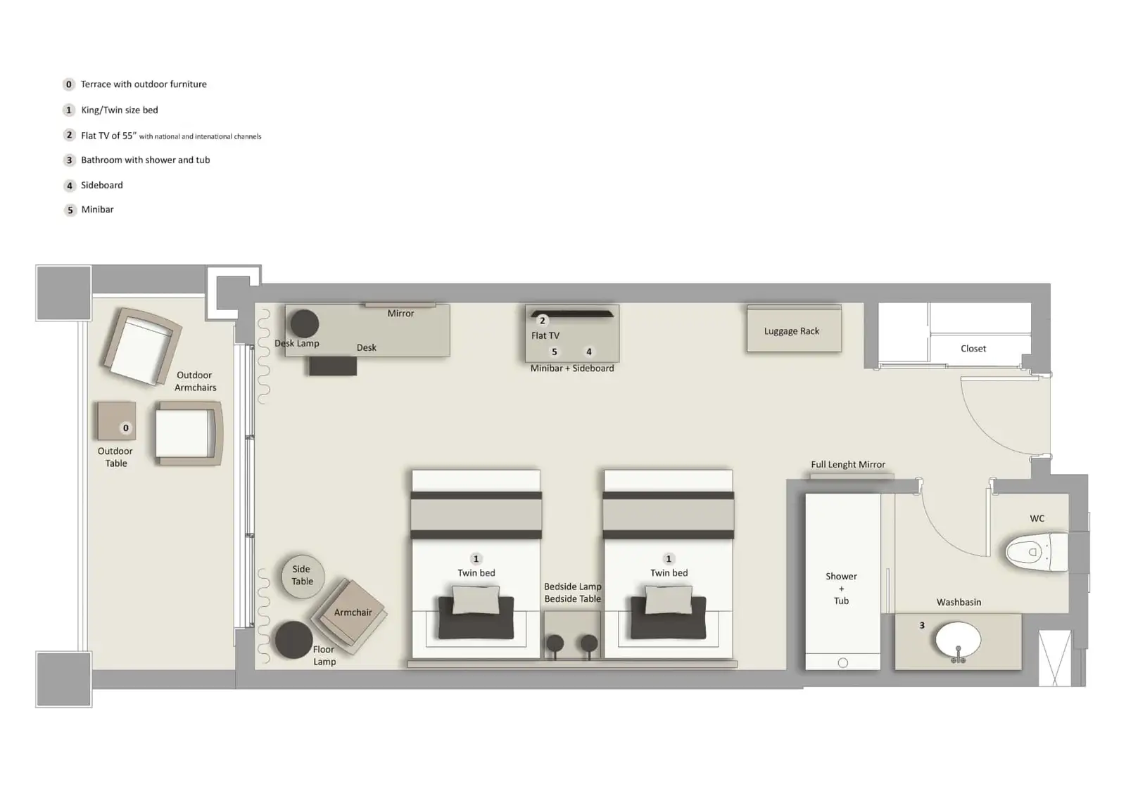 Grand Palladium Kantenah Resort & Spa_Plano habitación Deluxe Garden View