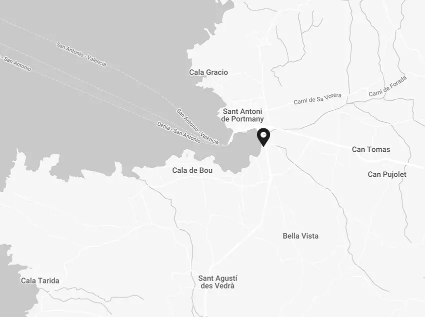 Mapa Only YOU Hotel Ibiza