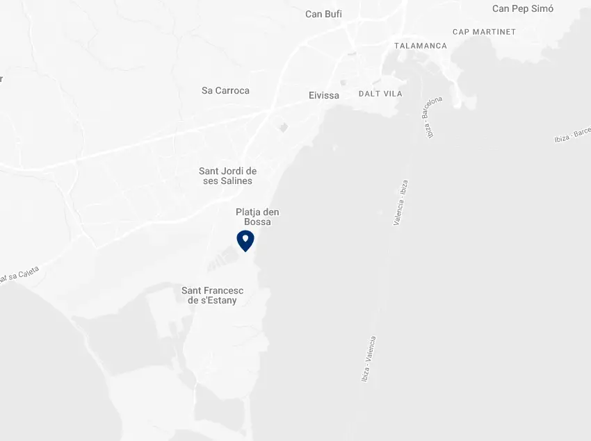 Mapa Grand Palladium Ibiza Resort