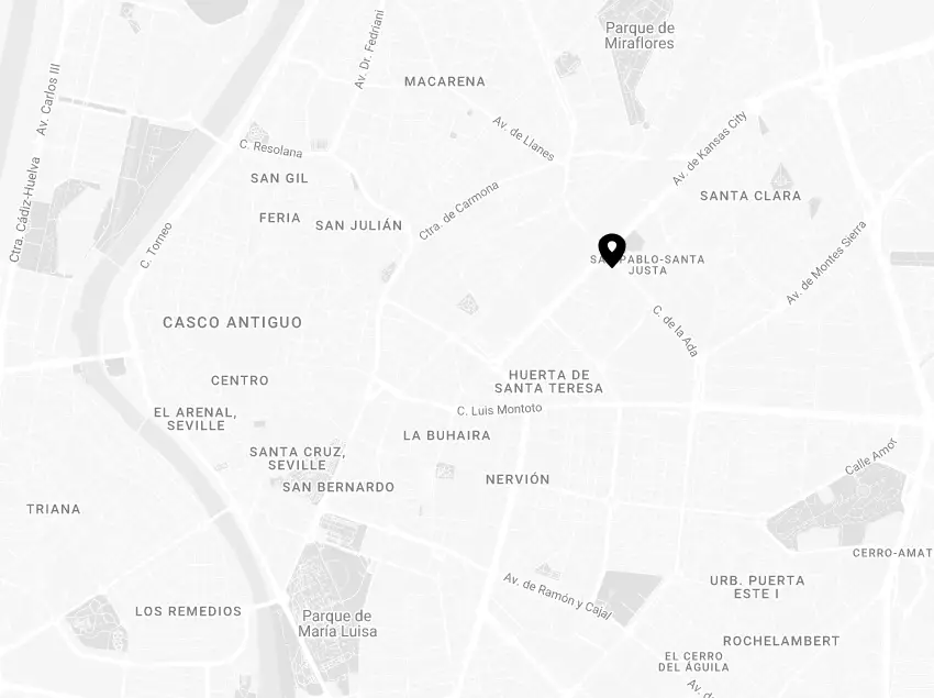 Mapa Only YOU Hotel Sevilla