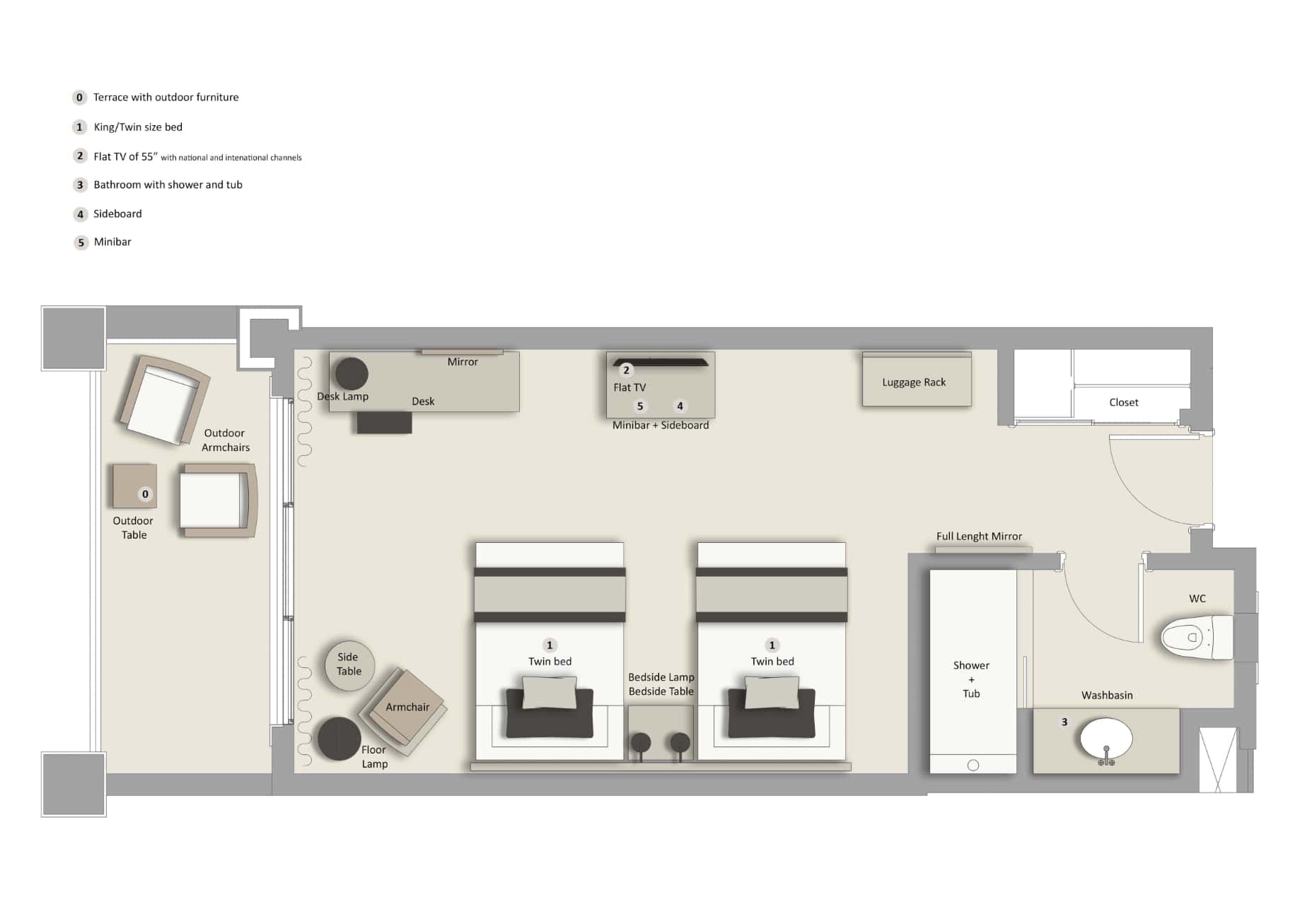 Grand Palladium Kantenah Resort & Spa_Plano habitación Deluxe Garden View