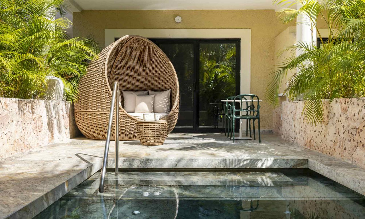 Trs Yucatan Junior Suite Private Pool Poolside TRS Yucatan Hotel | Rooms