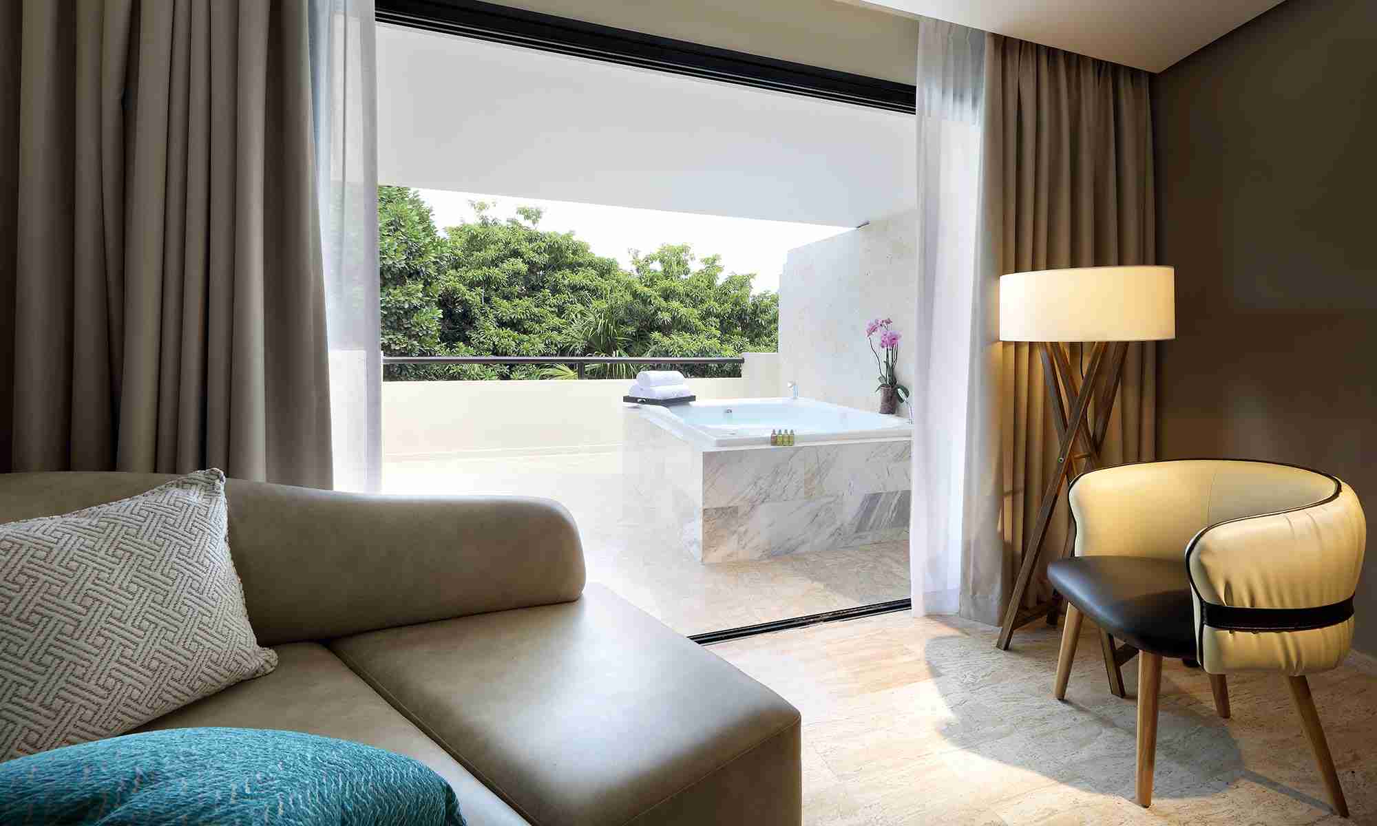 TRS Yucatan Hotel Suite Jacuzzi Terrace Poolside