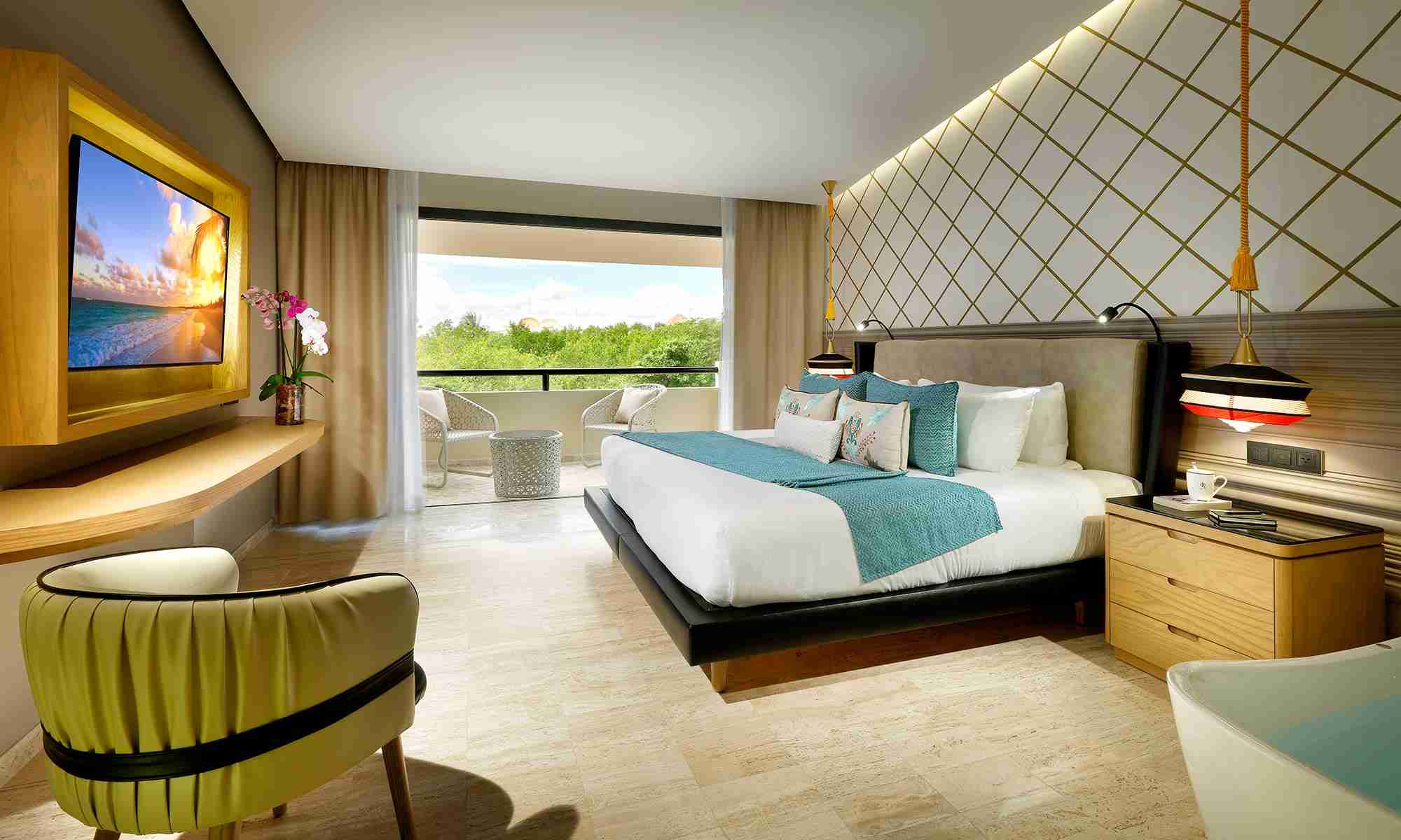 TRS Yucatan Hotel Suite Jacuzzi Terrace Poolside