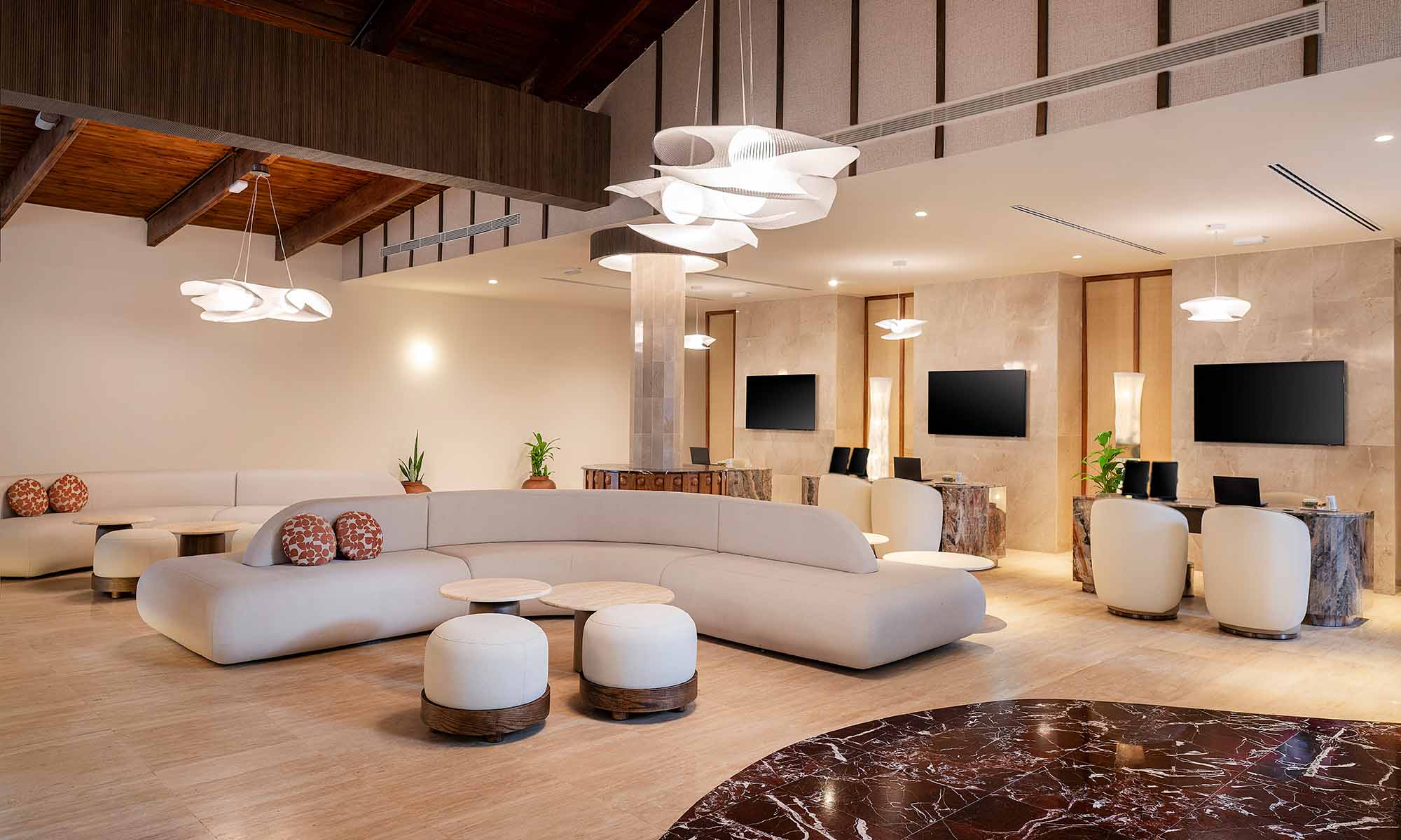 Family Selection at Grand Palladium Select Bavaro Lobby